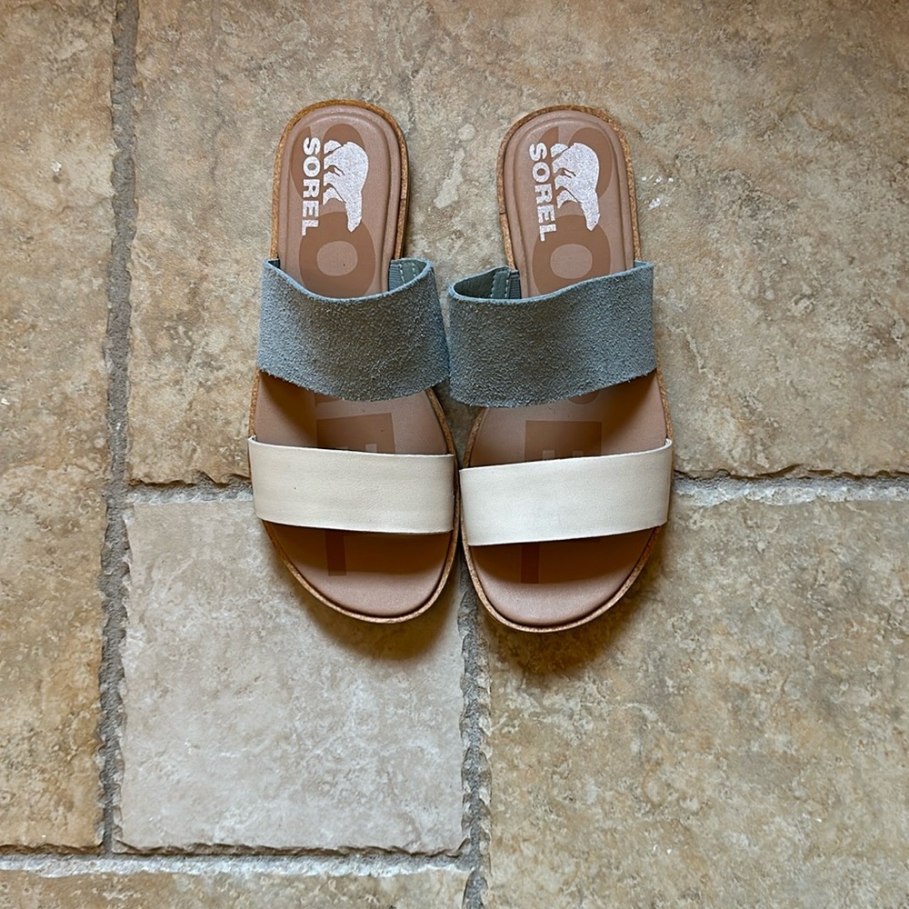 Sorel suede sandals